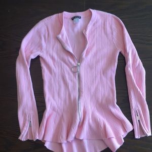 Pink zip shirt